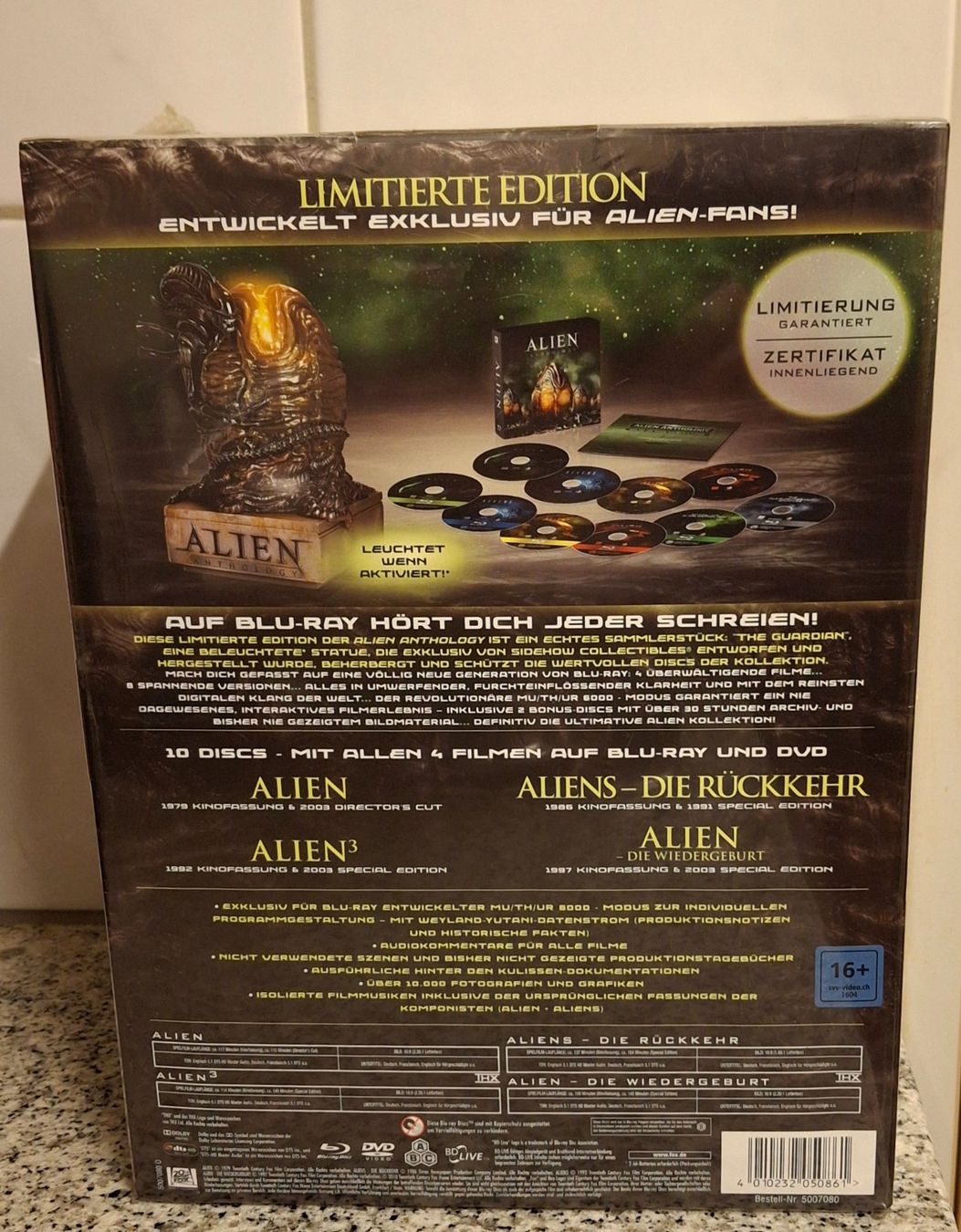 Alle DVDs: Alien Anthology - Limited Edition "Egg" (OVP) – Neu und originalverpackt aus St. Gallen von Flimmerstube 3