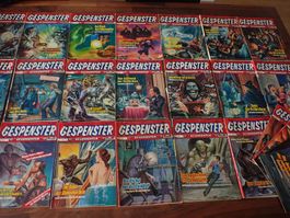 24 alte GESPENSTER Geschichten Comic Hefte BASTEI Verlag