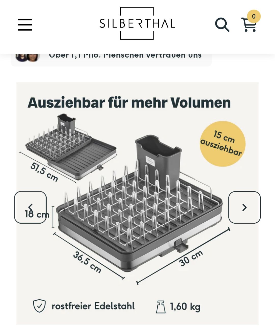 Küchengeräte: Abtropfgestell: Silberthal – Neu (gemäss Beschreibung) aus Basel von Bafidu 9