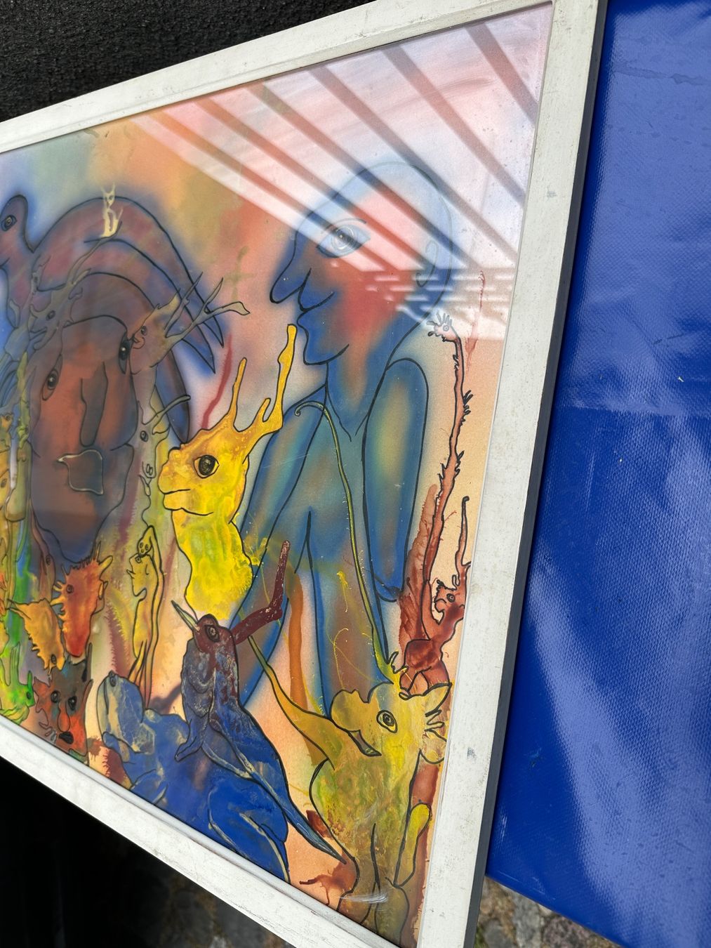 Dipinti: Original Bild Willi Schärer signiert 1990 – Usato da Zürich venduto da atlantis77 3