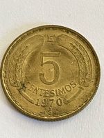 Münze 5 Centesimos 1970 gebraucht