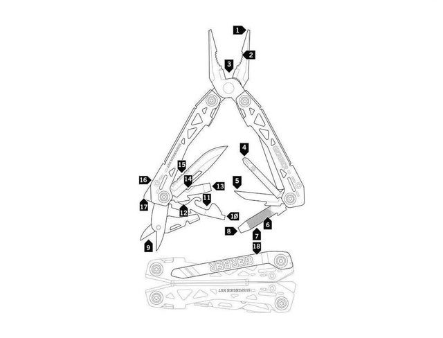 Gerber Tutti gli attrezzi: Gerber Multi-Tool Suspension-NXT – Nuovo e nell'imballaggio originale da Steinen venduto da skiclaudio 4
