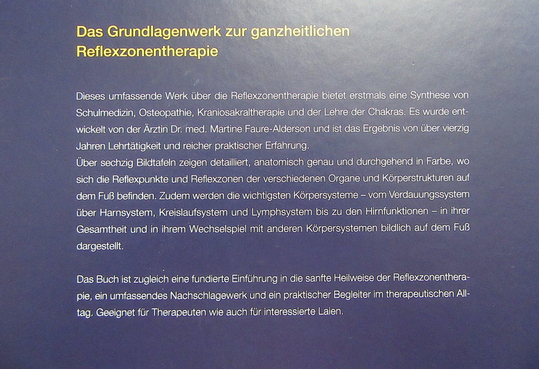Bücher: Reflexzonentherapie total - von Martine Faure-Anderson – Gebraucht aus Auenstein von Padabimbim 1