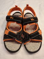 Vty Kinder Sandalen, Schwarz/Orange, Grösse 36,guter Zustand