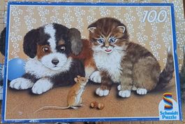 *SCHMIDT - TIER - PUZZLE* 100T./19 X 27CM/VOLLSTÄNDIG
