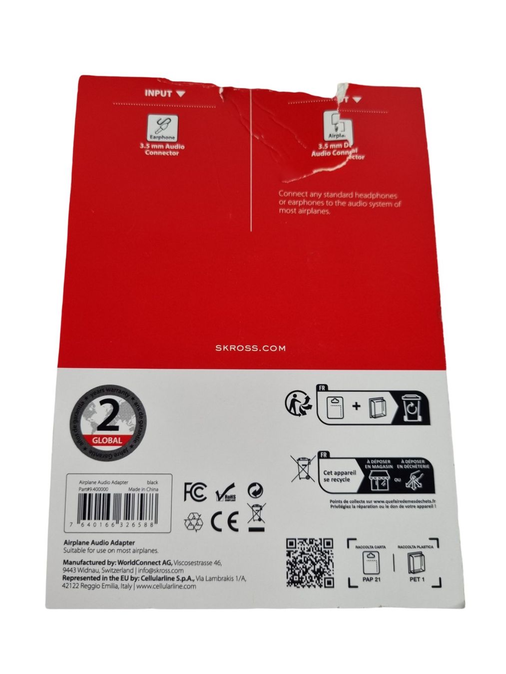 SKROSS Laufwerke & Adapter: SKROSS Airplane Audio Adapter – Neu (gemäss Beschreibung) aus Wangen b. Olten von Restwert_Wangen 1