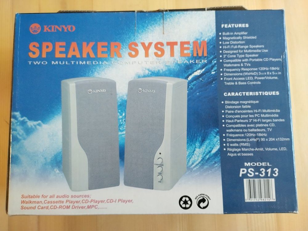 Lautsprecher, Kinyo Speaker System mit Klinkenstecker Kaufen auf Ricardo
