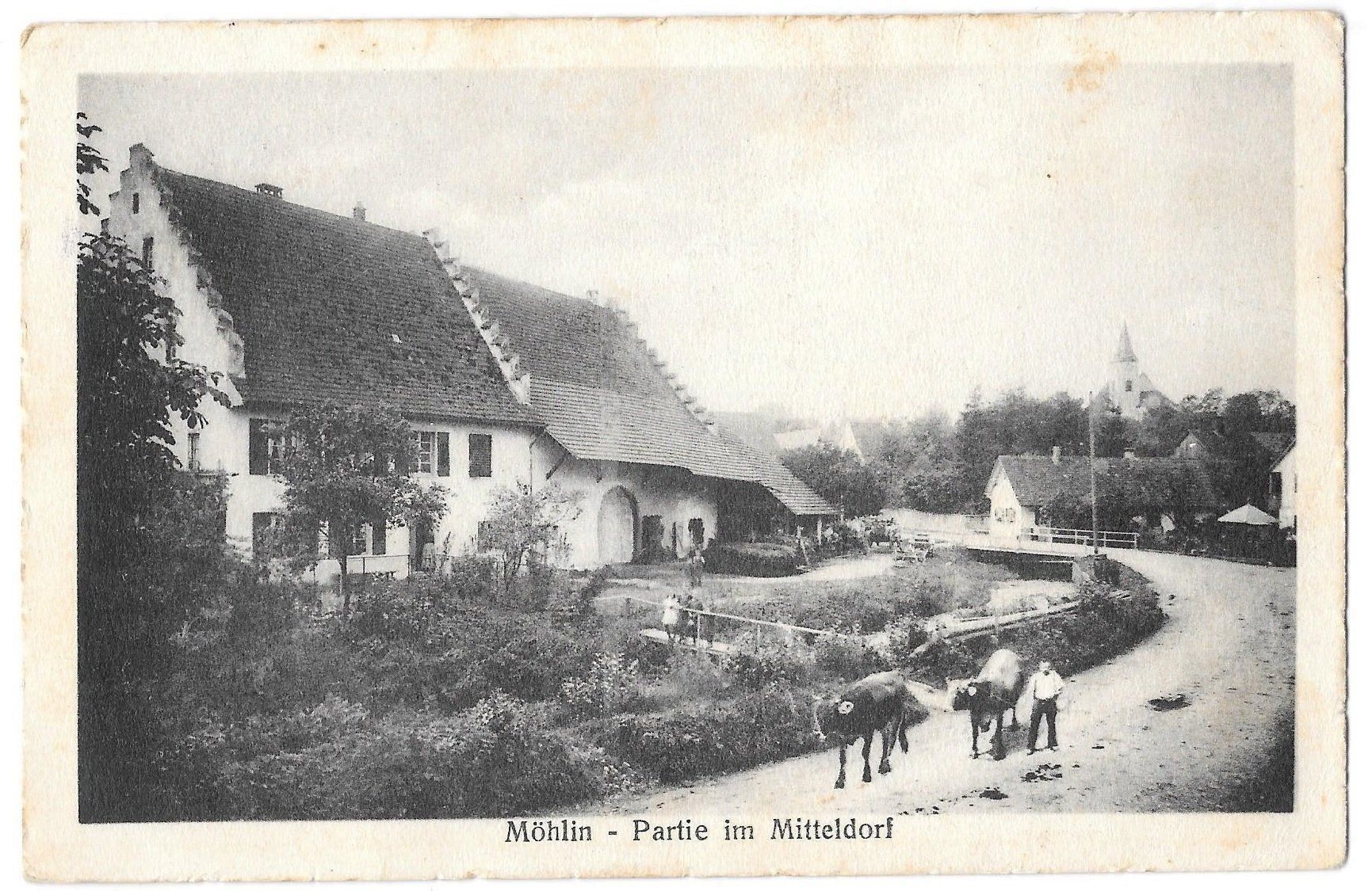 Cartoline postali: Möhlin Partie im Mitteldorf Feldpoststempel – Usato da Olten venduto da clotaldi