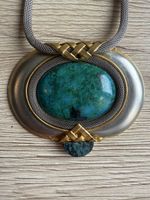 Vintage Statement-Halskette mit grossem Anhänger