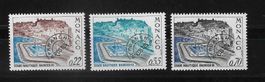 Monaco 1969 Freimarken Mi. 938-940** MNH