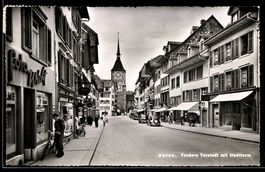 AK Aarau, Vordere Vorstadt mit Stadtturm