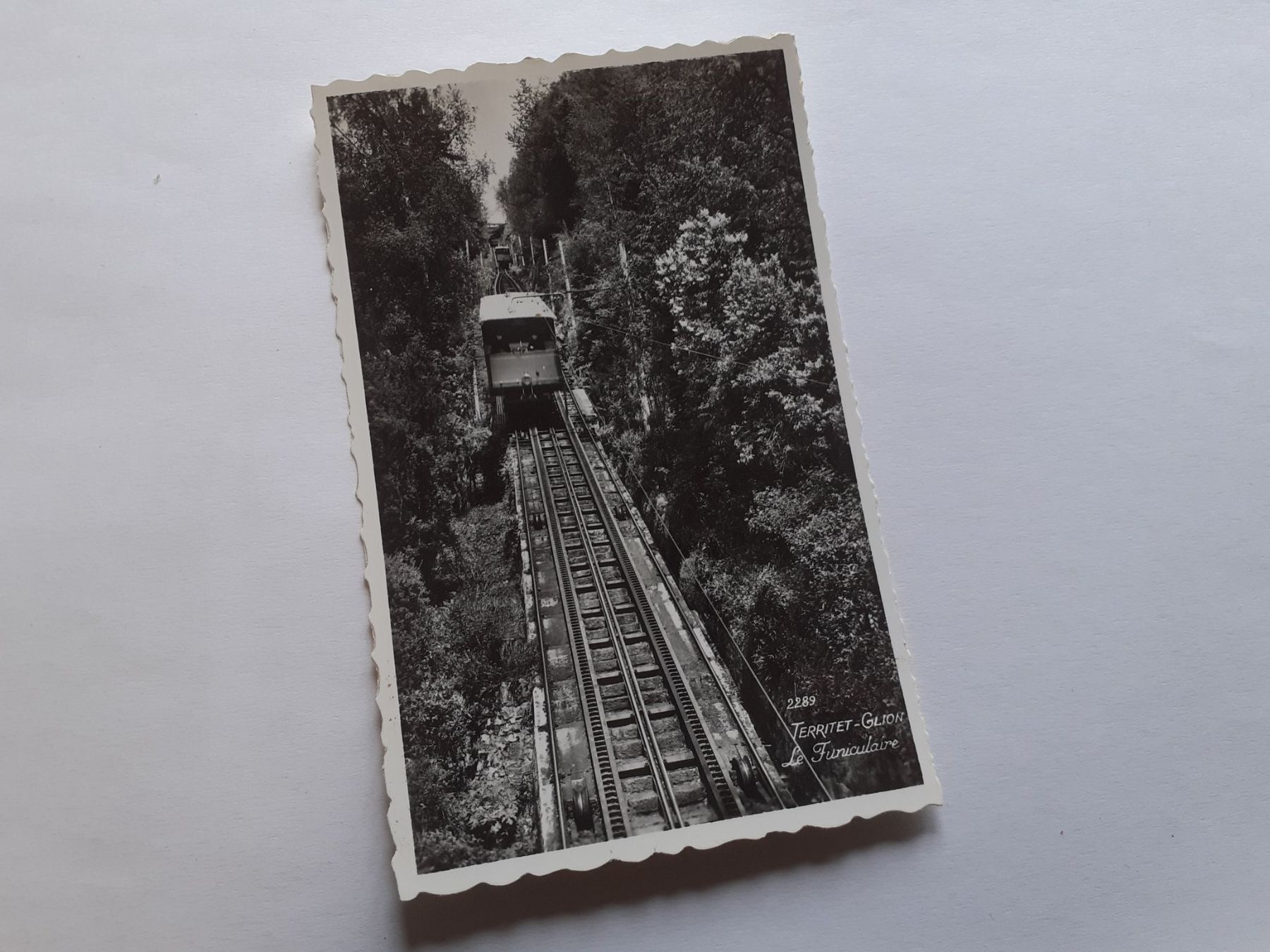 Ansichtskarten: TERRITET-GLION - le FUNICULAIRE – Gebraucht aus Winterthur von Ornyx7