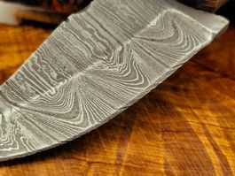 Extra "verwittertes" Damast Messer Knife echter Faltenstahl