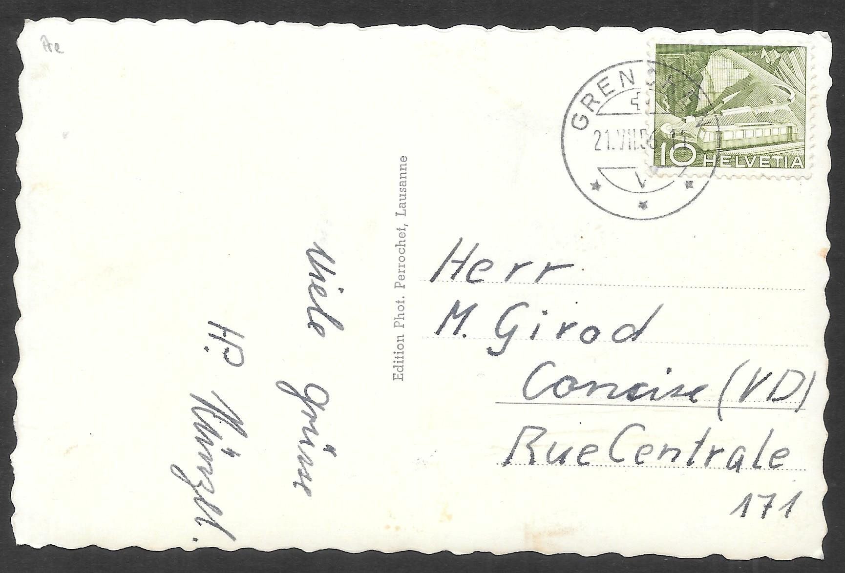 Cartoline postali: Grenchen Gesamtansicht mit Flugplatz – Usato da Olten venduto da clotaldi 1