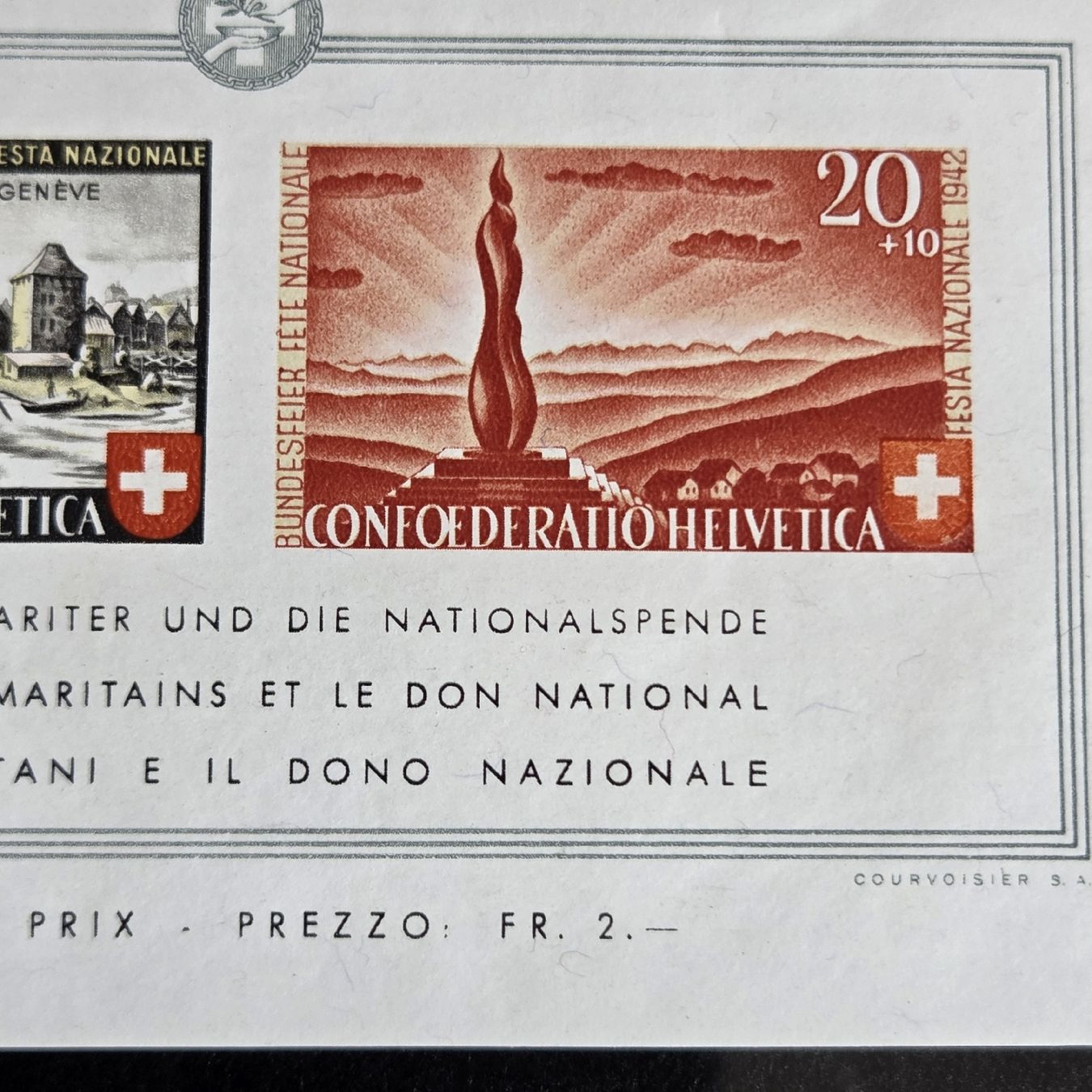 Tutti i francobolli: Briefmarken Block Postfrisch 1942  Nr. 2 – Usato da Stans venduto da Ducati16 3