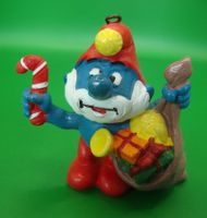 SCHLUMPF MIT GABENSACK figur made Portugal Schleich 1984