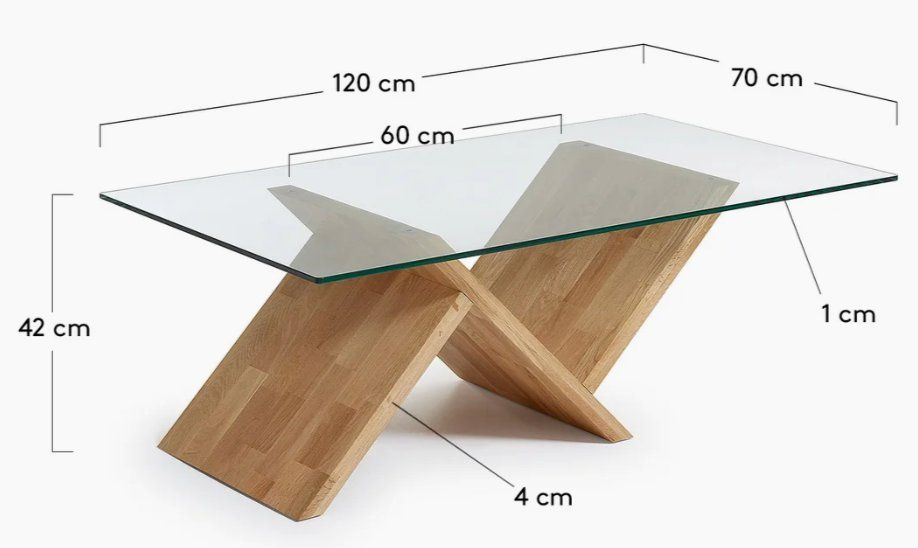 Kave Home Tavoli: COUCHTISCH 120 X 70 CM Kave Home Waley – Usato da Langnau am Albis venduto da mic_x6cr 1