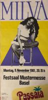 Vintage Konzertplakat „MILVA“ Basel 1981