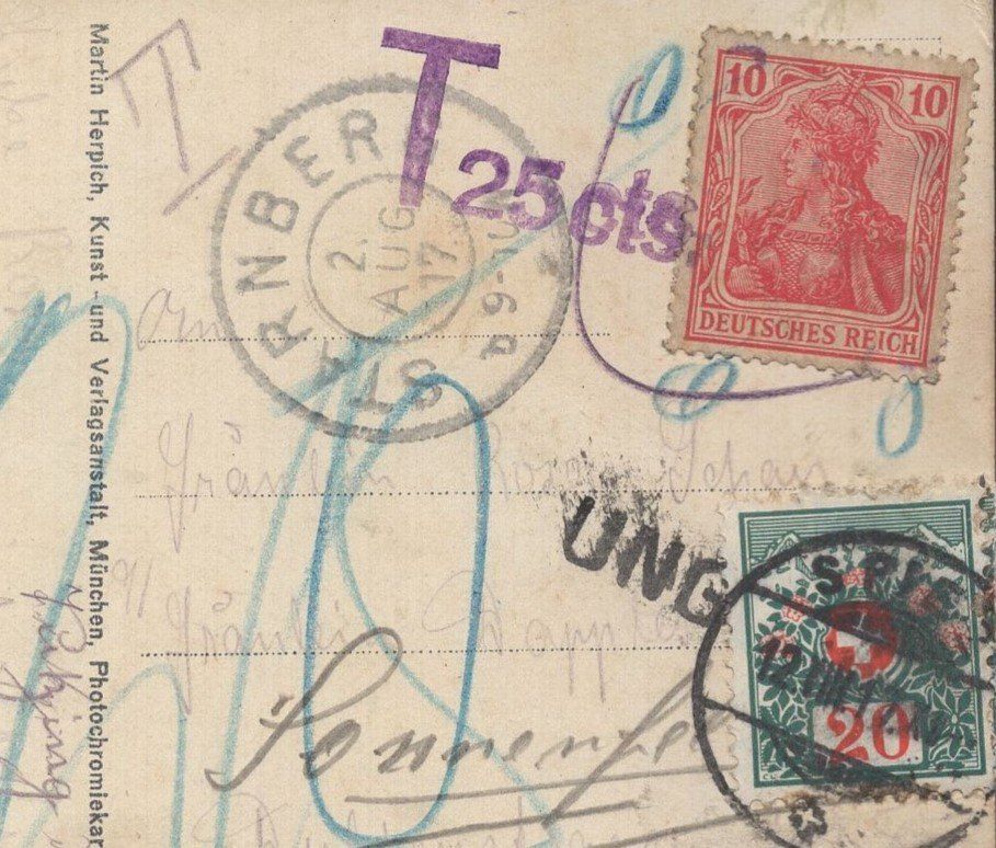 Ansichtskarten: Starnbergersee mit Schiff  LUITPOLD  1917 – Gebraucht aus Aarau von kufi44 2