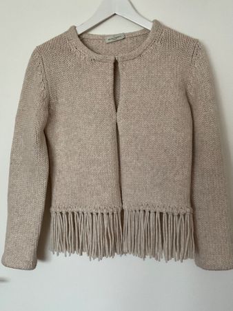 BRUNO MANETTI Wolle Kaschmir Strickjacke Gr 36 beige
