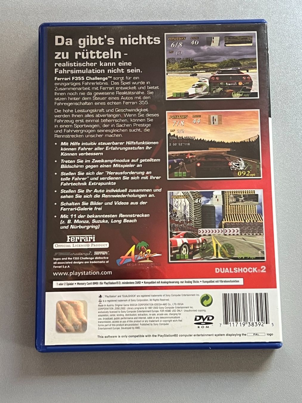 Sony Spiele: Ferrari F355 Challenge - PS2 – Gebraucht aus Rivera von poweradem05 1