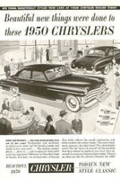 Chrysler 1950 Modell New Yorker, Original-Reklameblatt