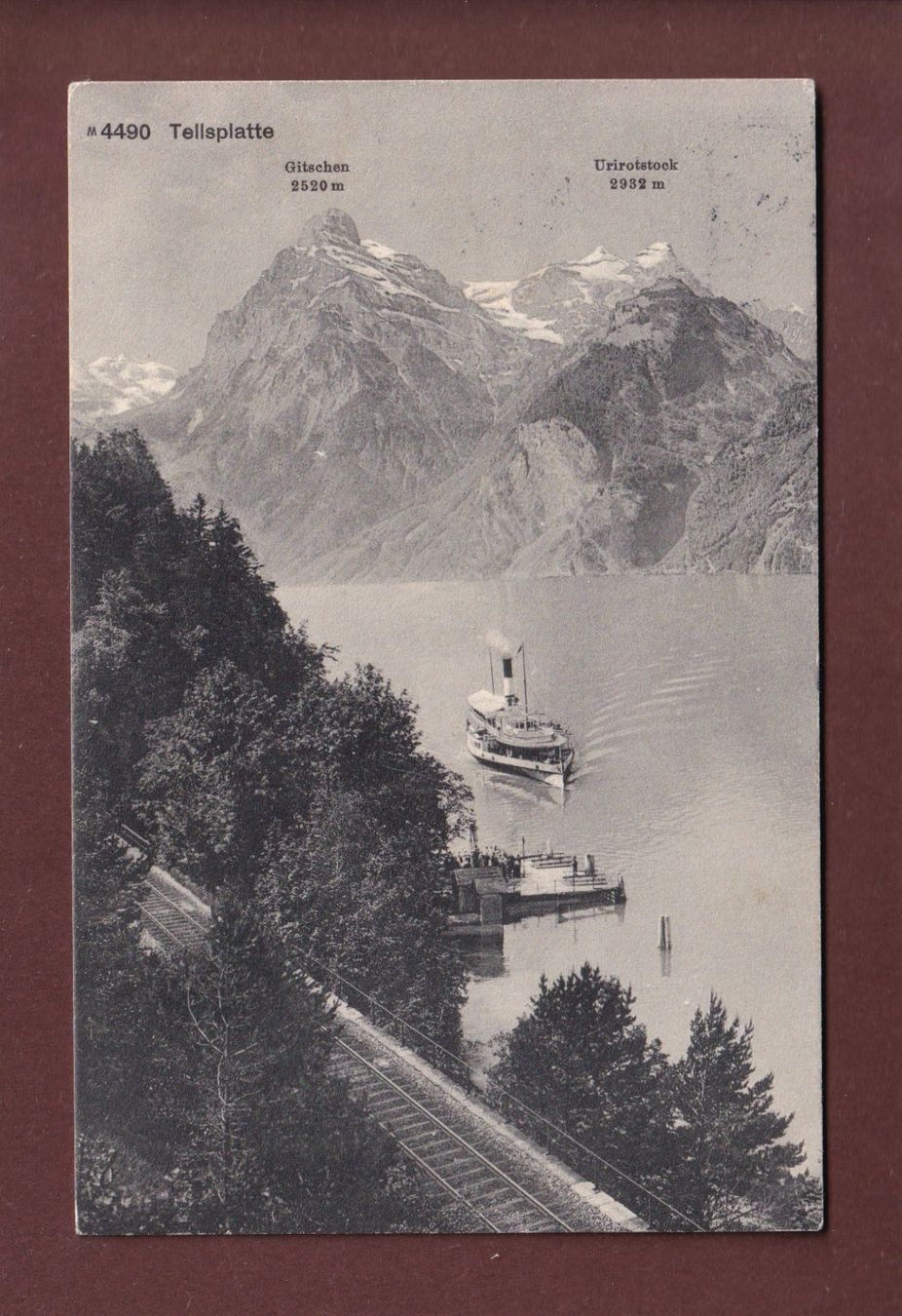 Cartoline postali: TELLSPLATTE - Schiff - 1914 – Usato da Pully venduto da nicecards