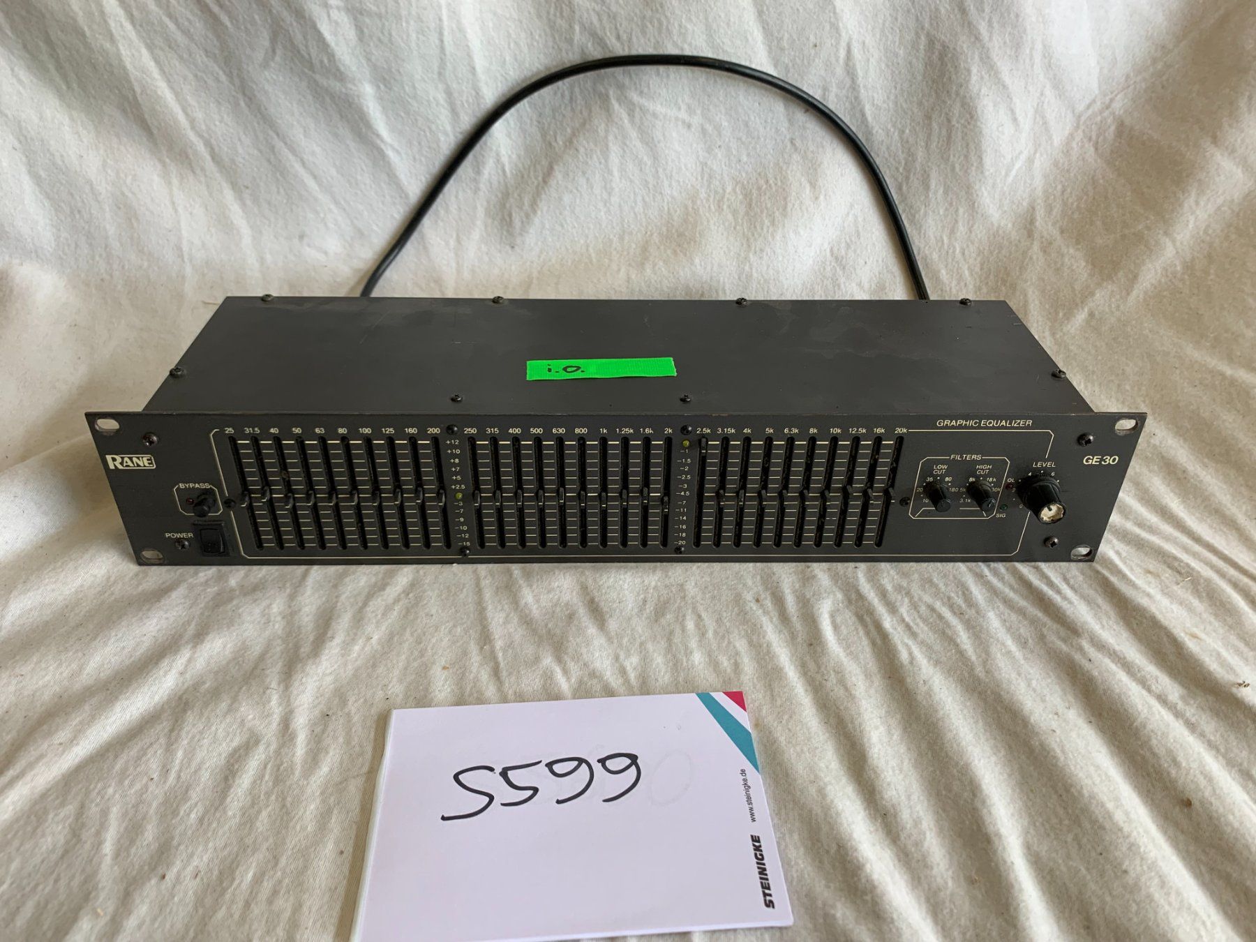 Rane Equalizzatori: Rane GE 30 einkanaliger Equalizer (S599) – Usato da Däniken SO venduto da Profog1
