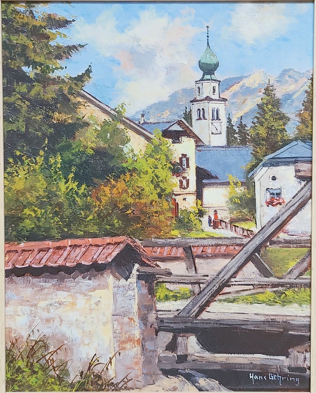 Tableaux: Madulain im Engadin, Ölgemälde – D'occasion à Muttenz par Mithrur 1
