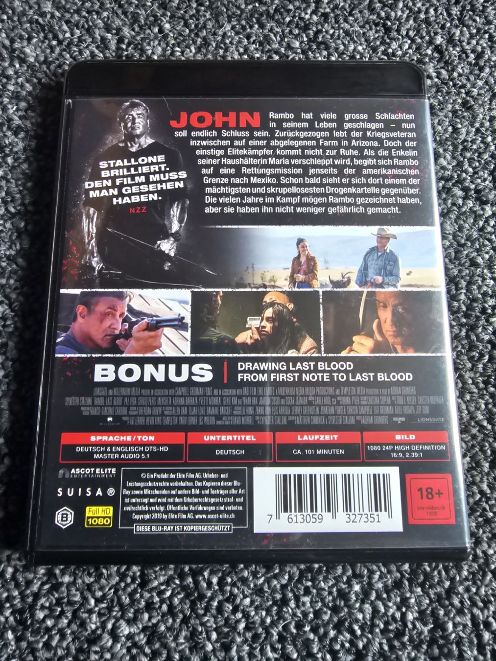 Tutti i DVDs: Blu-ray Rambo Last Blood  – Usato da Ruswil venduto da jan_bxl5 1