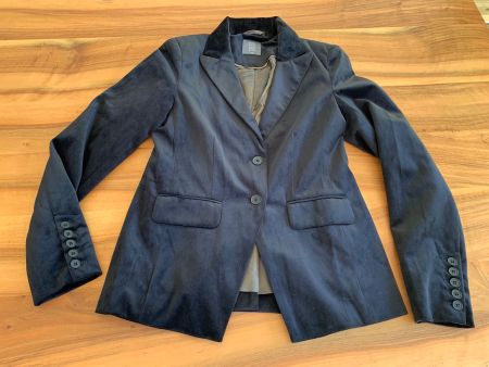NILE traumhafter Samtblazer schwarz Grösse XS *NEU*