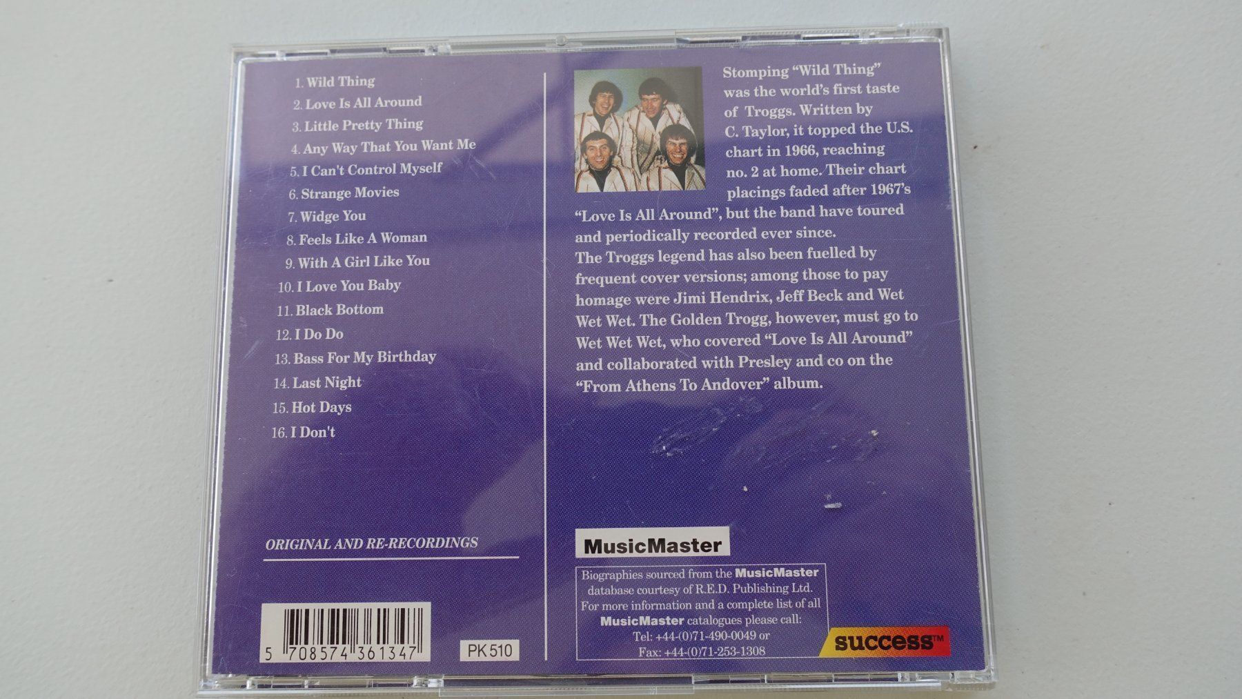 CD: CD - The Troggs - WILD THING – Usato da Schwyz venduto da Burnsdesign 1