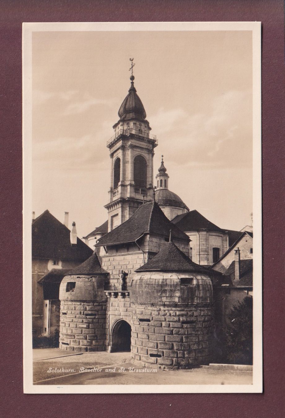 Cartoline postali: SOLOTHURN - Baseltor - St. Ursusturm – Usato da Pully venduto da nicecards