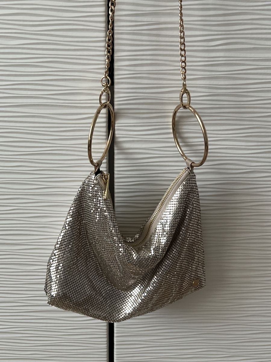 Taschen für Damen: Marke Olga Berg, Chice Abendtasche, Gold-Mesh – Gebraucht aus Ennetbürgen von nat_8vld 2