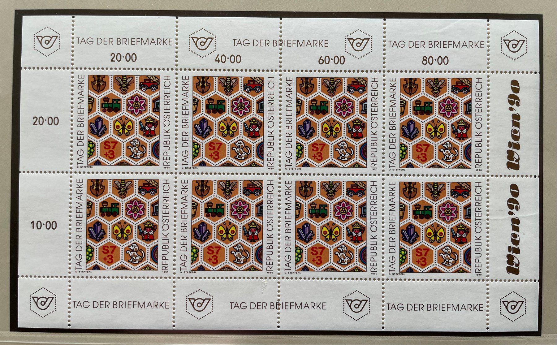 Tous les timbres: Österreich Kleinbogen 1990 ** – Neuf (Voir description) à Davos Platz par StephGla