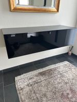Sideboard in Klavierlack schwarz 116 cm