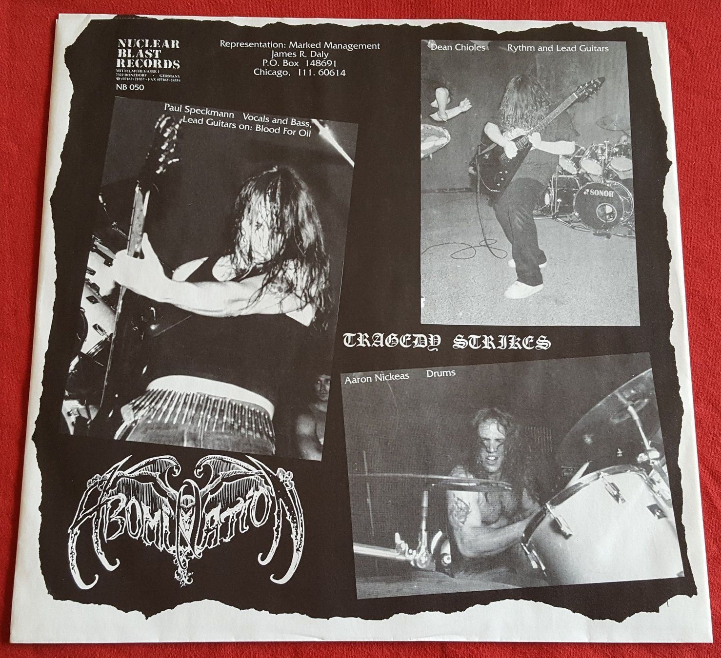 Dischi in vinile: Abomination - Tragedy Strikes - LP  1991 - OIS – Usato da Uster venduto da Zardodel 6