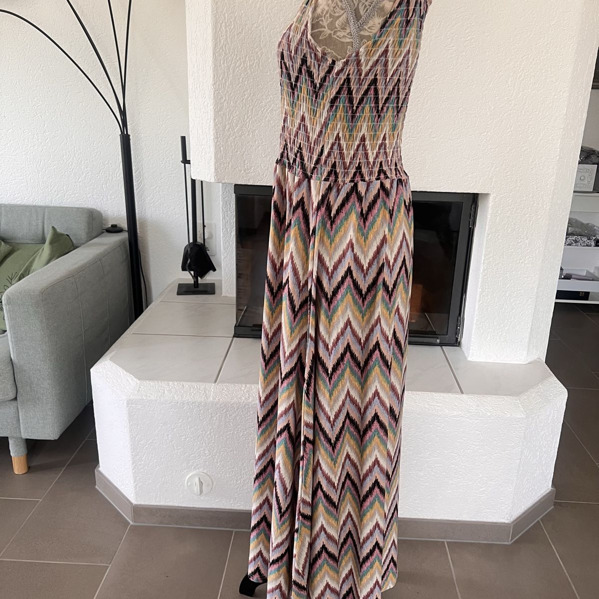 Vestiti: Maxikleid Zickzackmuster Gr. L – Usato da Seon venduto da Sunny-Schmuck78 1