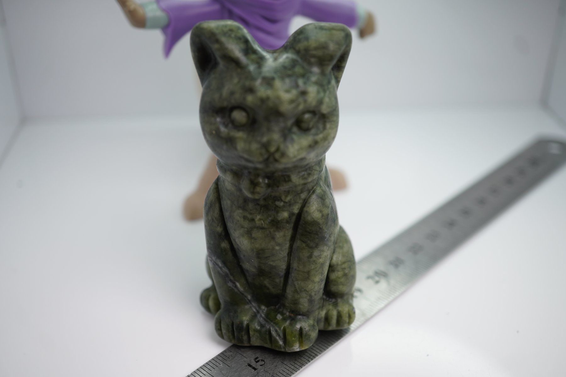 Minerali & Pietre curative: Jade Glücks    Katze  9cm x 5cm   TOPSTONE – Nuovo e nell'imballaggio originale da Eschenbach SG venduto da topstone 1