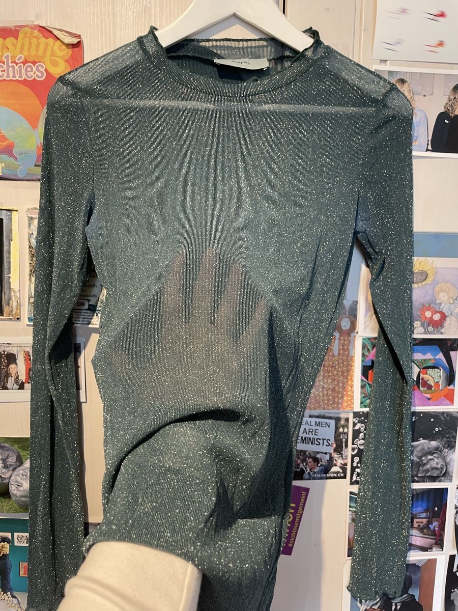 Maglioni & Felpe: Glitzer see-through Langarmshirt – Usato da Turgi venduto da eiiinalem 4