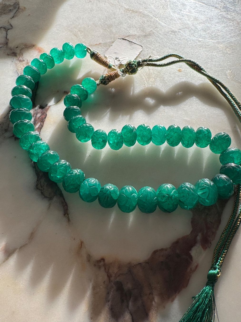 Catenine: Unknown Gemstone 732cts Treated low grade Emerald ? Antique – Usato da Birsfelden venduto da G.D.d.T. 4