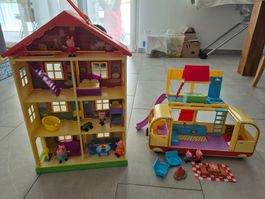 Peppa Wutz Haus und Wohnmobil Set gut erhalten