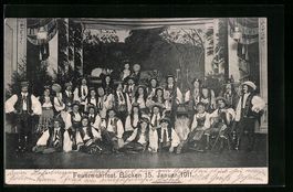 Bücken, Feuerwehrfest 1911, Gruppenbild