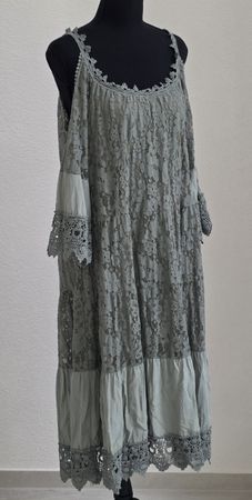 Kleid Spitzenoptik Made in Italy Grösse M /L