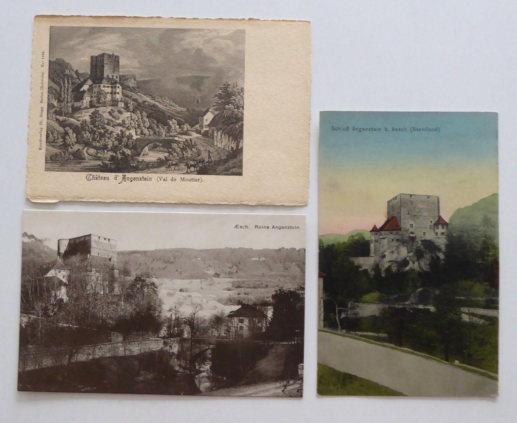 Cartoline postali: Duggingen Ruine Angenstein – Usato da Aesch BL venduto da Kauri1