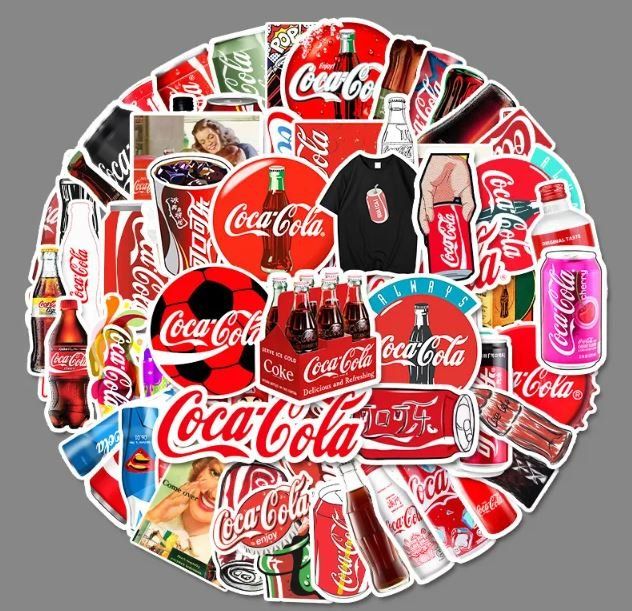 Sticker: Coca Cola Zero Light Softdrink Aufkleber 50 tlg. Stickerset – Nuovo e nell'imballaggio originale da Dättlikon venduto da easythings 1