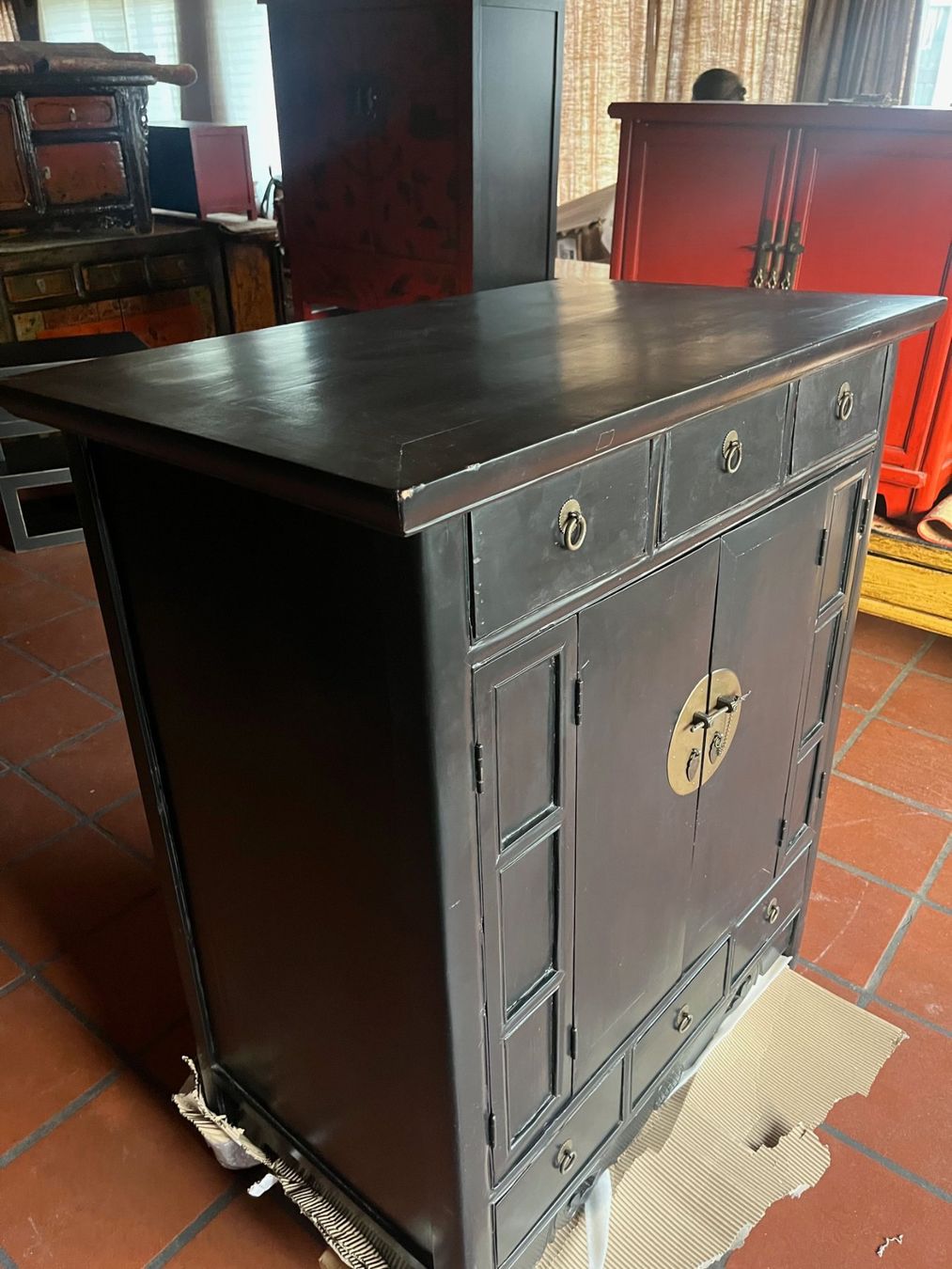 Kommoden: Asiatischer Schrank, Sideboard, Kommode, schwarz – Neu (gemäss Beschreibung) aus Cham von mjg1901 4