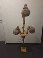 Stehlampe aus echtem Holz