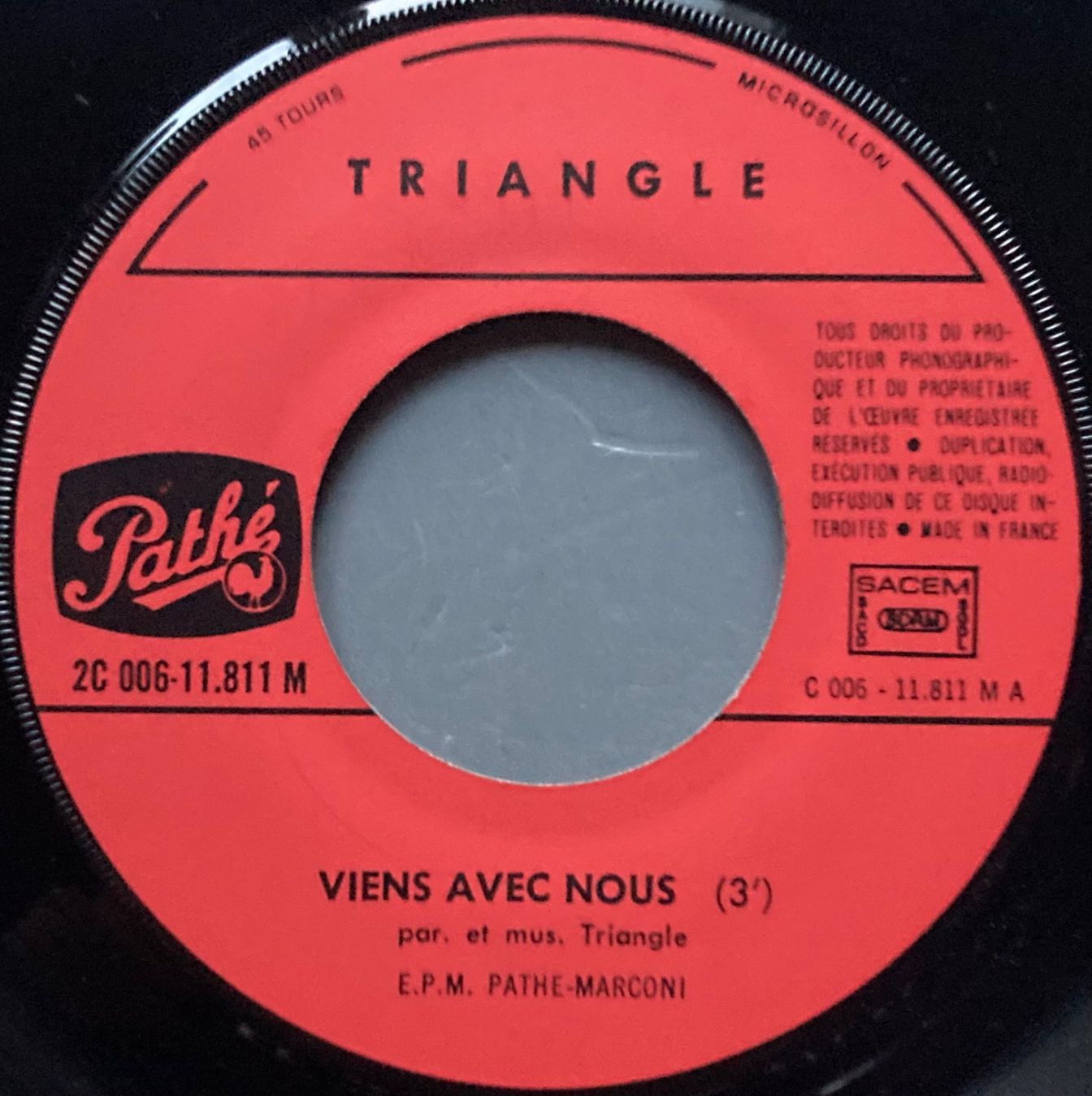 Vinyles: TRIANGLE - VIENS AVEC NOUS / LA CONFUSION – D'occasion à Poliez-Pittet par Newtown-Records 2