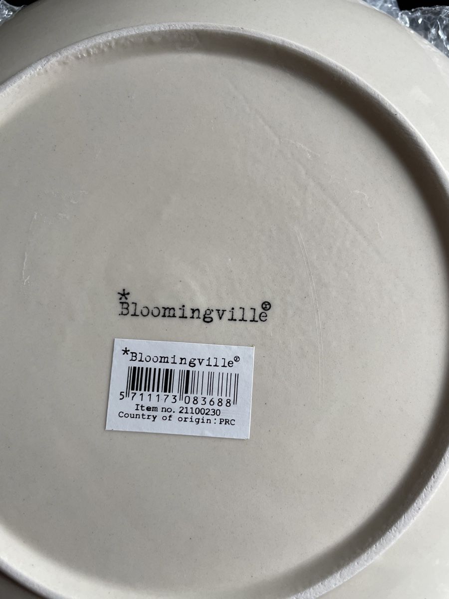 Bloomingville Piatti: Tellerset mit Spruch, Bloomingville – Nuovo e nell'imballaggio originale da Luzern venduto da Fledermaus82 5